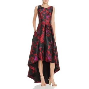 Eliza J Womens Evening Dress Floral Hi-Low